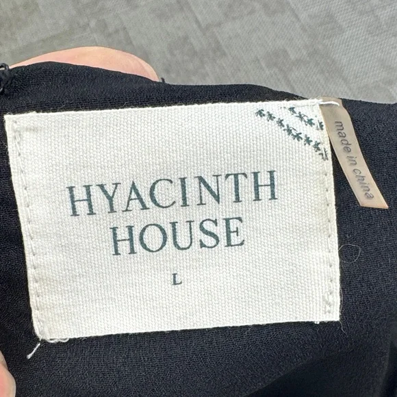 Tuckernuck Hyacinth House Tinsley Black Mini Dress, size L